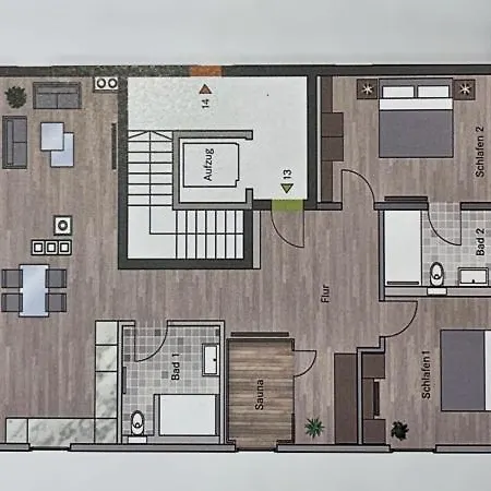 Beatrice - We 13 Mit Eigener Sauna, 2 Dachterrassen, Kleiner Meerblick